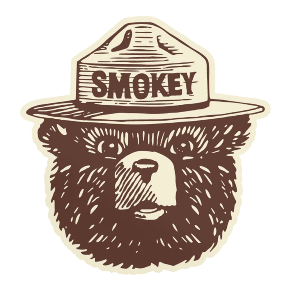 The Landmark Project, Stickers, Art & School, Vinyl, Smokey the Bear Logo, 639174